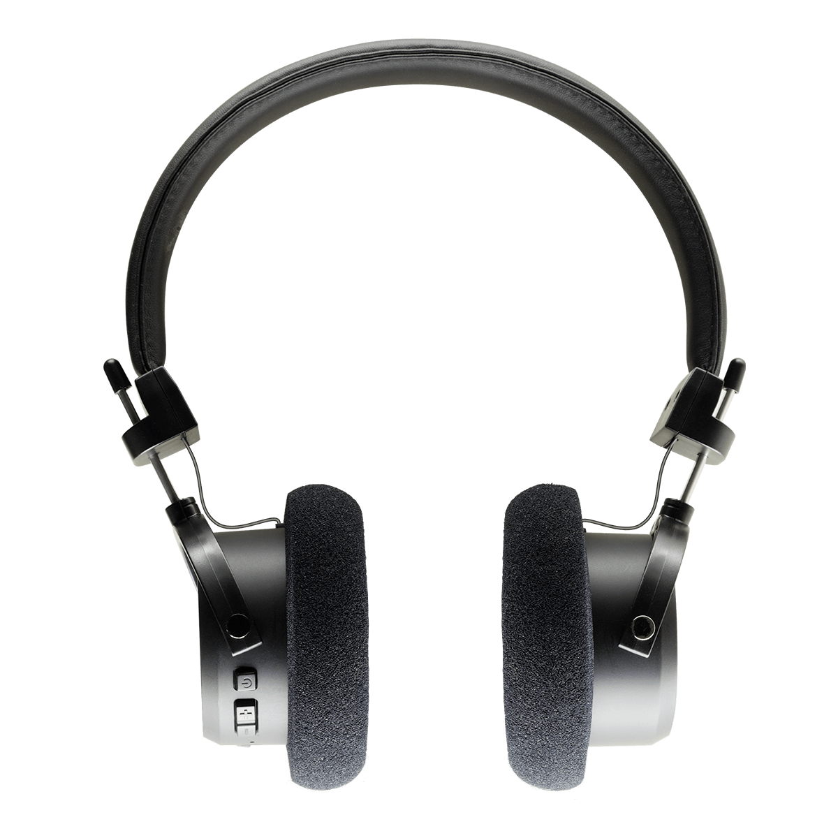 Front view photo of gw100 headphones on a white background